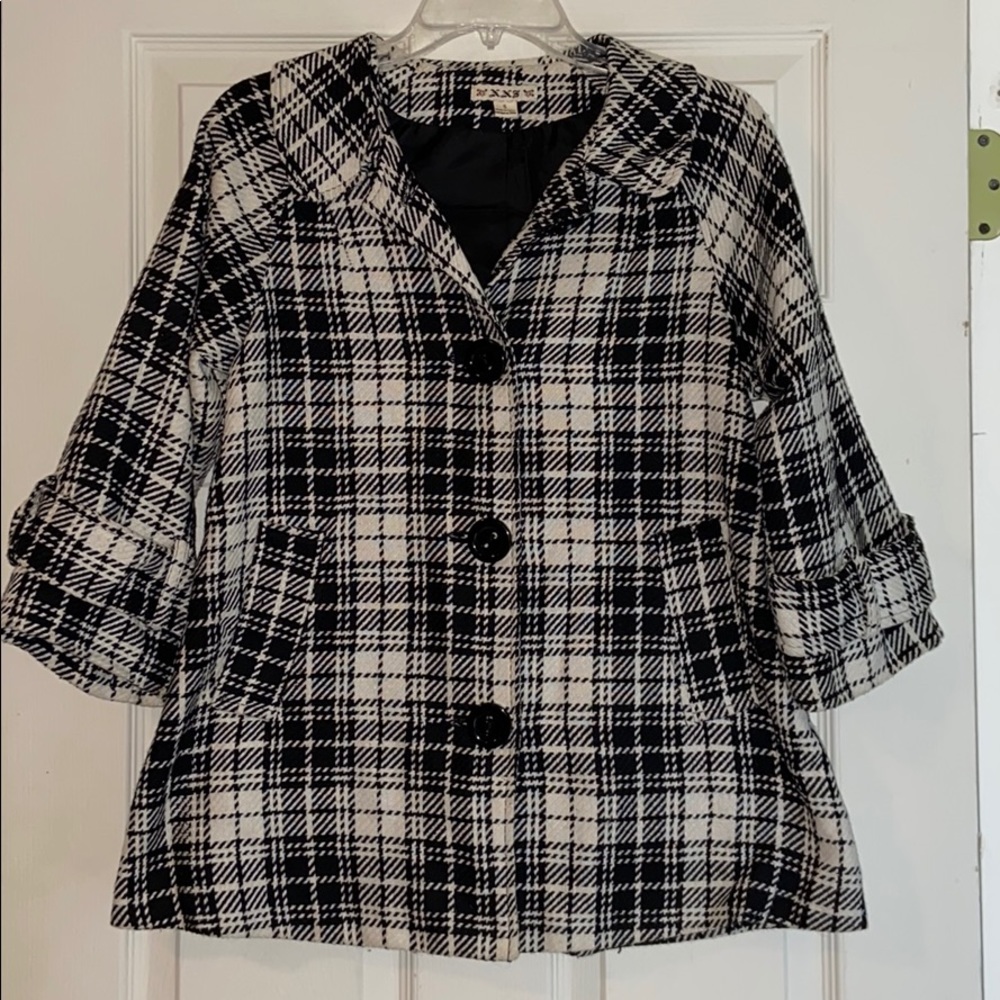 3/4 sleeve pea coat
